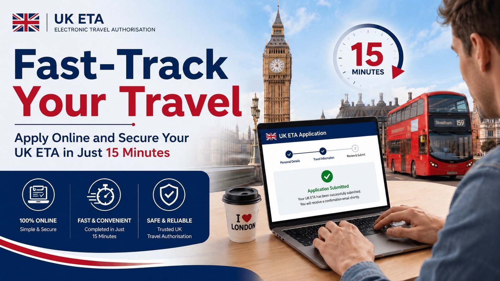 Apply for UK ETA in 15 minutes