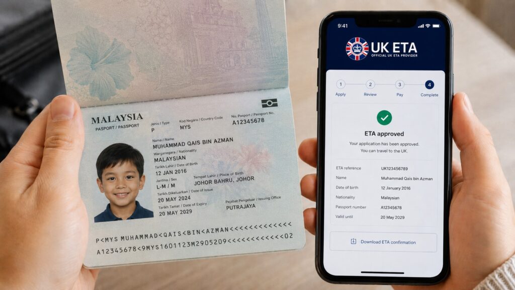 UK ETA for Malaysian Children: Everything Parents Must Know 1 Travel documents and UK ETA approval
