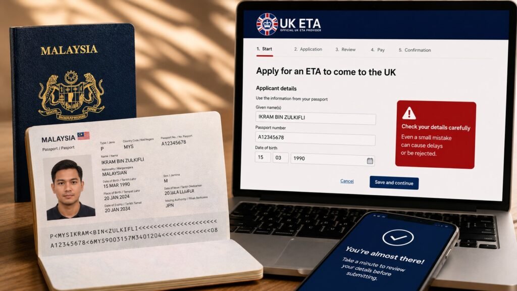 Common UK ETA application mistakes Malaysians should avoid