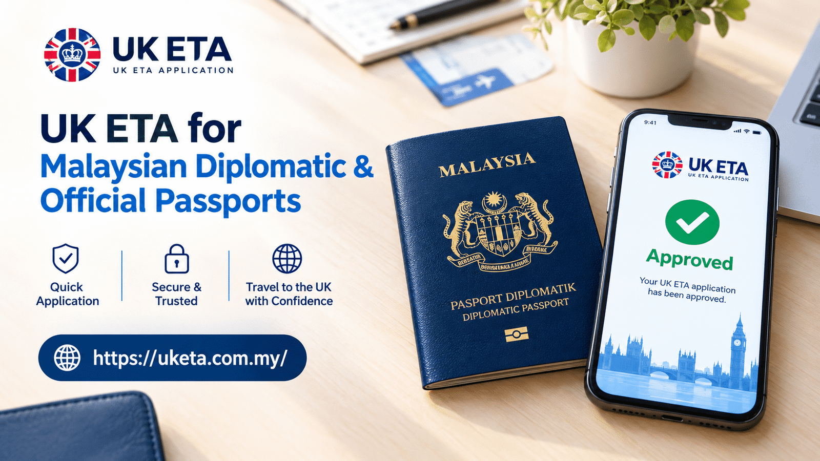 UK ETA for Malaysian Diplomatic & Official Passports